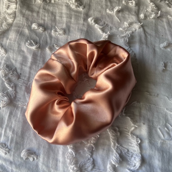 Handmade | Blush Satin Scrunchie - Picture 8 of 8